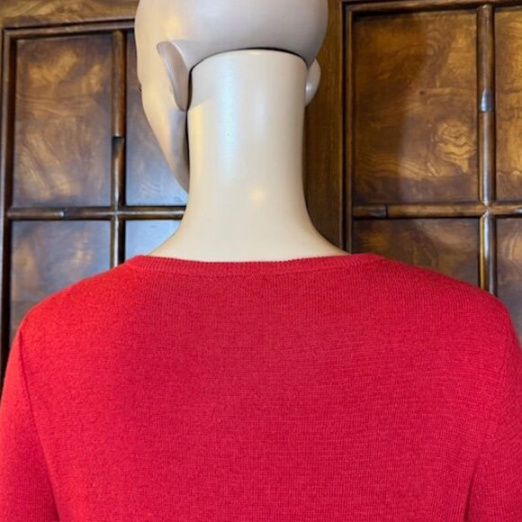 Chico's Stiletto Flutter Sleeve Vneck Sweater - Picture 8 of 11